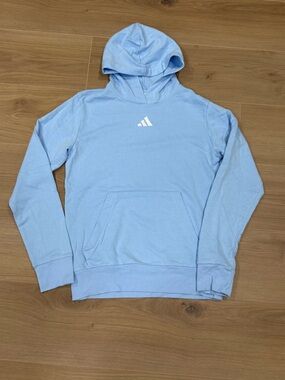 adidas Light Blue Boy or Girl Hoodie with Front Pocket